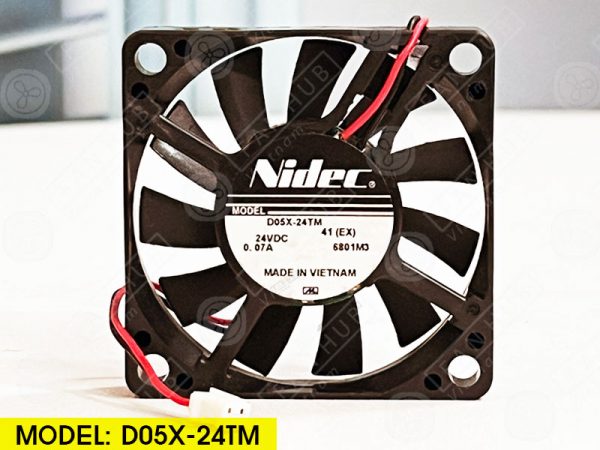 NIDEC D05X-24TM - Inverter Fan, 24VDC, 50x50x10mm