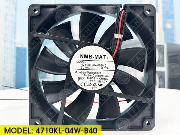 NMB 4710KL-04W-B40 - Inverter Fan, 12VDC, 120x120x25mm