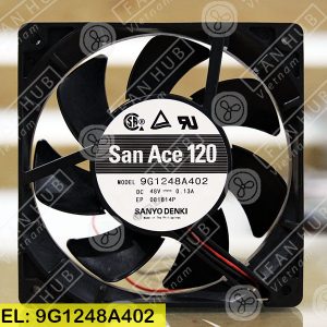 SANYO DENKI 9G1248A402 - Inverter Fan, 48VDC, 120x120x25mm