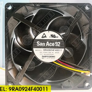 Sanyo Denki 9RA0924F40011 - Inverter Fan, 24VDC, 92x92x25mm
