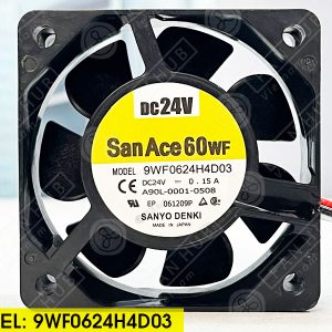 Sanyo Denki 9WF0624H4D03 - Inverter Fan, 24VDC, 60x60x25mm