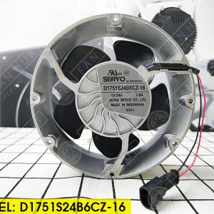 NIDEC D1751S24B6CZ-16 - Inverter Fan, 24VDC, 172x51mm