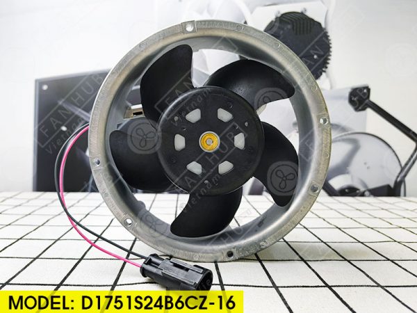 NIDEC D1751S24B6CZ-16 - Inverter Fan, 24VDC, 172x51mm