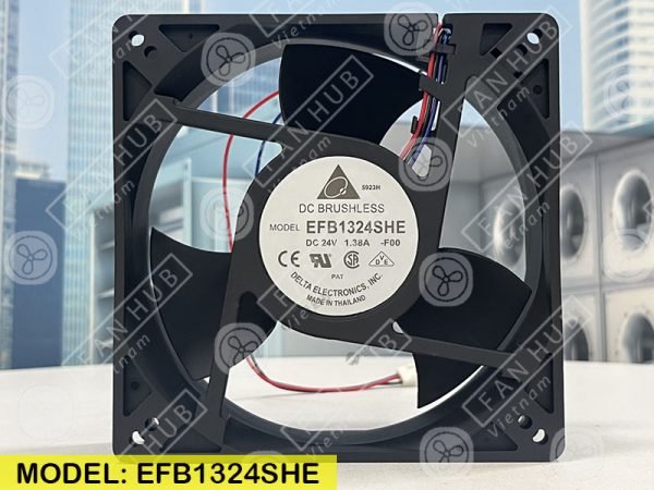 DELTA EFB1324SHE - Inverter Fan, 24VDC, 127x127x38mm