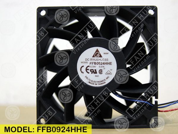 DELTA FFB0924HHE - Inverter Fan, 24VDC, 92x92x38mm