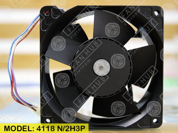 EBMPAPST 4118N/2H3P - Inverter Fan, 48VDC, 120x120x38mm