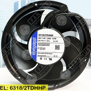 EBMPAPST 6318/2TDHHP - Inverter Fan, 48VDC, 172x51mm