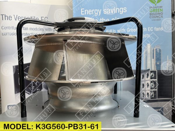 EBMPAPST K3G560-PB31-61 - Fan For AHU, 400VAC, 560mm