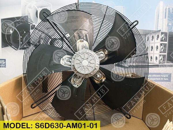 EBMPAPST S6D630-AM01-01 - AC Axial Fan, 400VAC, 630mm
