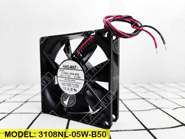 NMB 3108NL-05W-B50 - Inverter Fan, 24VDC, 80x80x20mm