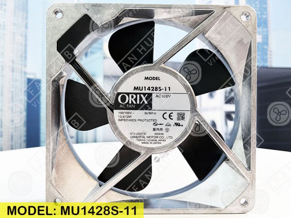 ORIX MU1428S-11 - AC AXIAL FAN, 100VAC, 140x140x28mm