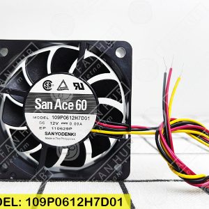 SANYO DENKI 109P0612H7D01 - Inverter Fan, 12VDC, 60x60x15mm