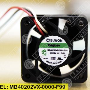 Sunon MB40202VX-0000-F99 - Inverter Fan, 24VDC, 40x40x20mm