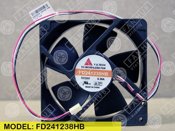Y.S.TECH FD241238HB - Inverter Fan, 24VDC, 120x120x38mm