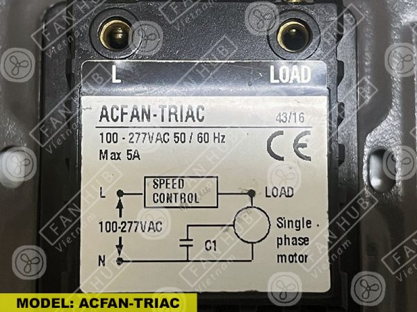 EBMPAPST ACFAN‑TRIAC AC Fan Speed Controller