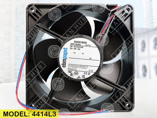 EBMPAPST 4414L3 - Inverter Fan, 24VDC, 120x120x38mm