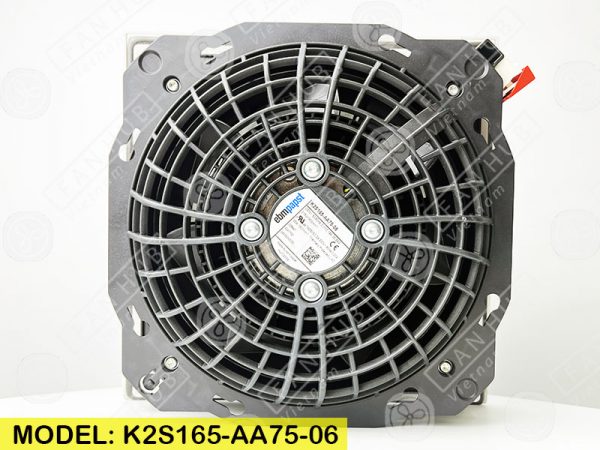 EBMPAPST K2S165-AA75-06 - AC Centrifugal Fan, 230VAC, 165mm