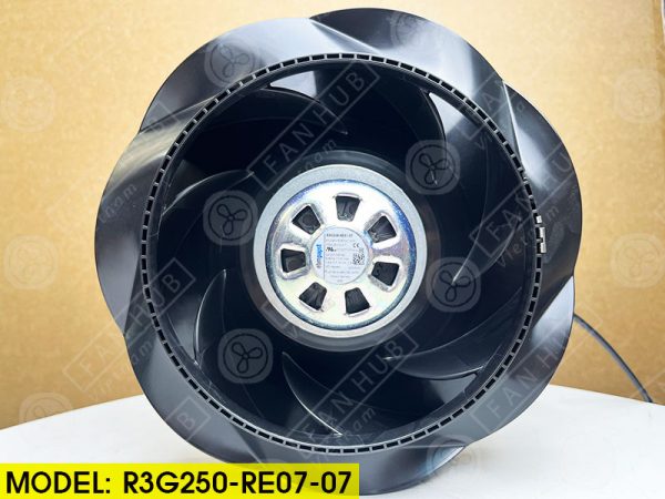 EBMPAPST R3G250-RE07-07 - EC Centrifugal Fan, 230VAC, 250mm