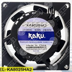 KAKU KA8025HA2 - AC Axial fan, 220-240VAC, 80x80x25mm