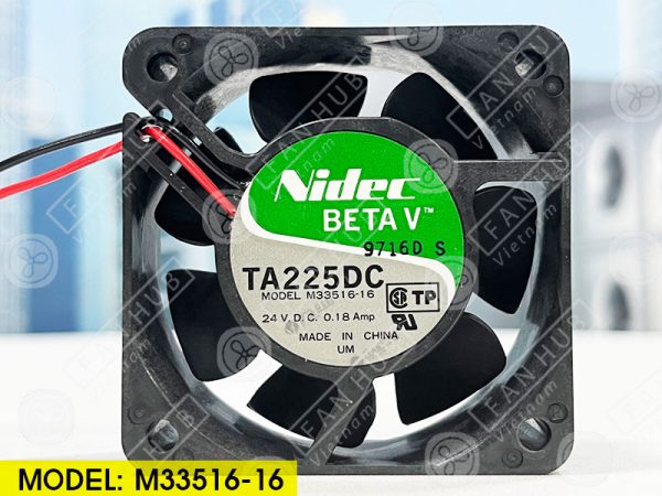NIDEC TA225DC M33516-16 - Inverter Fan, 24VDC, 60x60x25mm