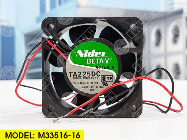 NIDEC TA225DC M33516-16 - Inverter Fan, 24VDC, 60x60x25mm