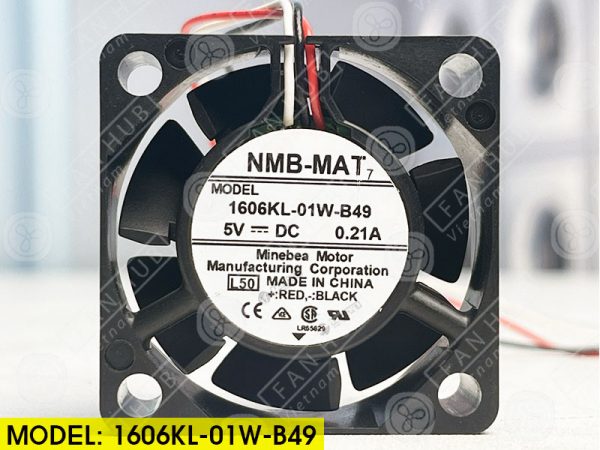 NMB 1606KL-01W-B49 - Inverter Fan, 5VDC, 40x40x15mm