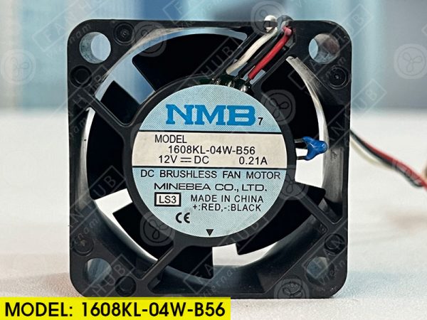 NMB 1608KL-04W-B56 - Inverter Fan, 12VDC, 40x40x20mm