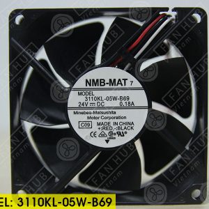 NMB 3110KL-05W-B69 - Inverter Fan, 24VDC, 80x80x25mm