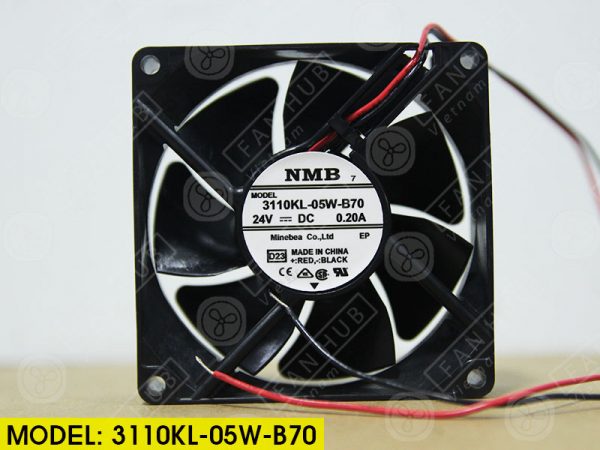 NMB 3110KL-05W-B70 - Inverter Fan, 24VDC, 80x80x25mm