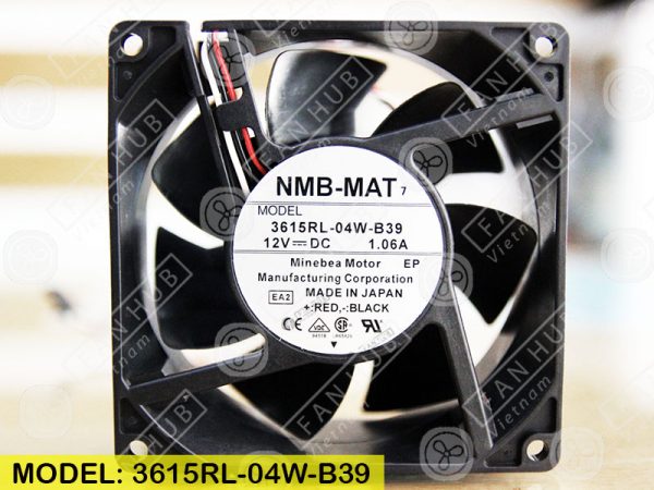 NMB 3615RL-04W-B39 - Inverter Fan, 24VDC, 92x92x38mm