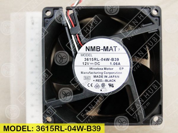 NMB 3615RL-04W-B39 - Inverter Fan, 24VDC, 92x92x38mm