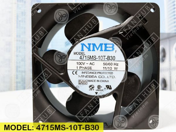 NMB 4715MS-10T-B30 - AC Axial Fan, 100VAC, 120x120x38mm