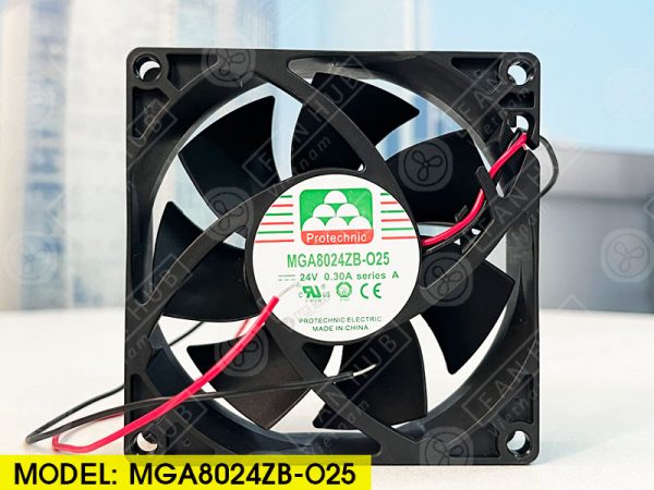 PROTECHNIC MGA8024ZB-O25 - Inverter Fan, 24VDC, 80x80x25mm