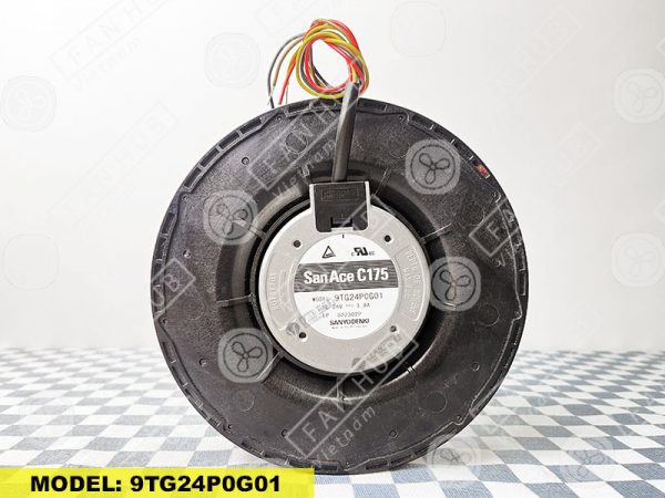 Sanyo Denki 9TG24P0G01 - Inverter Fan, 24VDC, 175x69mm