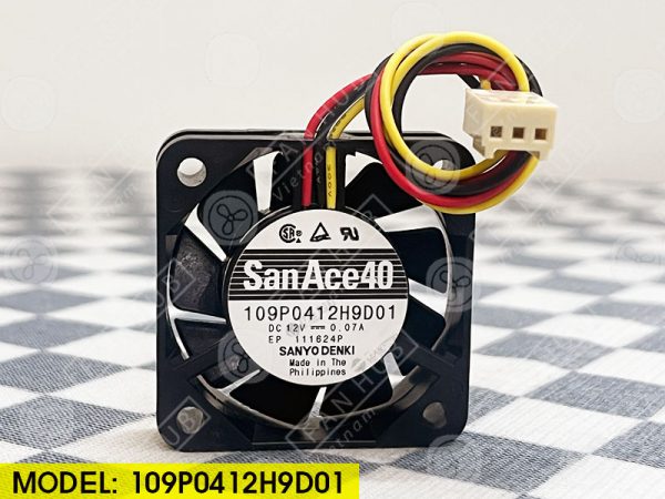 SANYO DENKI 109P0412H9D01 - Inverter Fan, 12VDC, 40x40x10mm