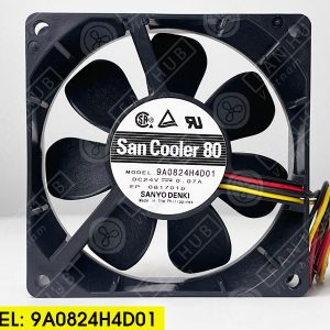 Sanyo Denki 9A0824H4D01 - Inverter Fan, 24VDC, 80x80x25mm