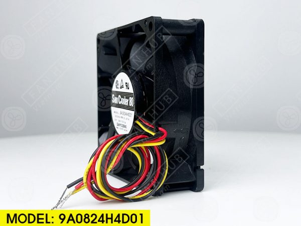 Sanyo Denki 9A0824H4D01 - Inverter Fan, 24VDC, 80x80x25mm