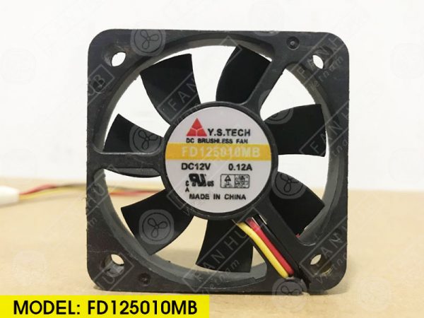 YSTECH FD125010MB - Inverter Fan, 12VDC, 50x50x10mm