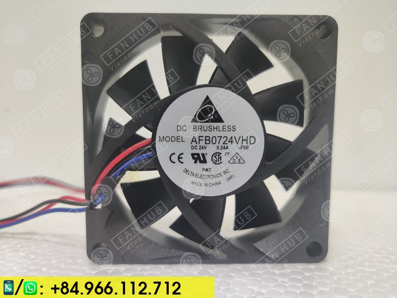 DELTA AFB0724VHD - Inverter Fan, 24VDC, 70x70x20mm