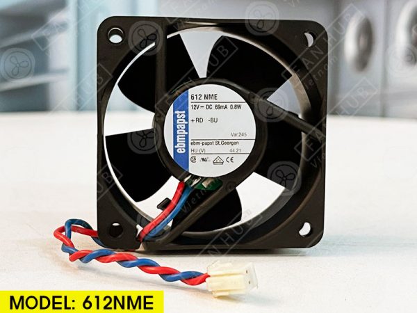 EBMPAPST 612NME - Inverter Fan, 12VDC, 60x60x25mm