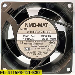 NMB 3115PS-12T-B30 - Cabinet Fan, 115VAC, 80x80x38mm