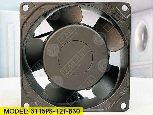 NMB 3115PS-12T-B30 - Cabinet Fan, 115VAC, 80x80x38mm