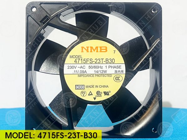 NMB 4715FS-23T-B30 - Cabinet Fan, 230VAC, 120x120x38mm
