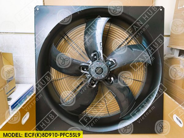 SANMU ECF(K)8D910-PFC5SL9 - EC Axial Fan, 400VAC, 910mm