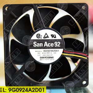 Sanyo Denki 9G0924A2D01 - Inverter Fan, 24VDC, 92x92x32mm