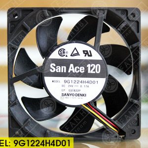 Sanyo Denki 9G1224H4D01 - Inverter Fan, 24VDC, 120x120x25mm