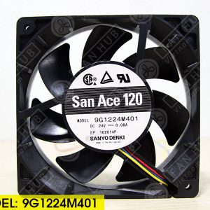 Sanyo Denki 9G1224M401 - Inverter Fan, 24VDC, 120x120x25mm