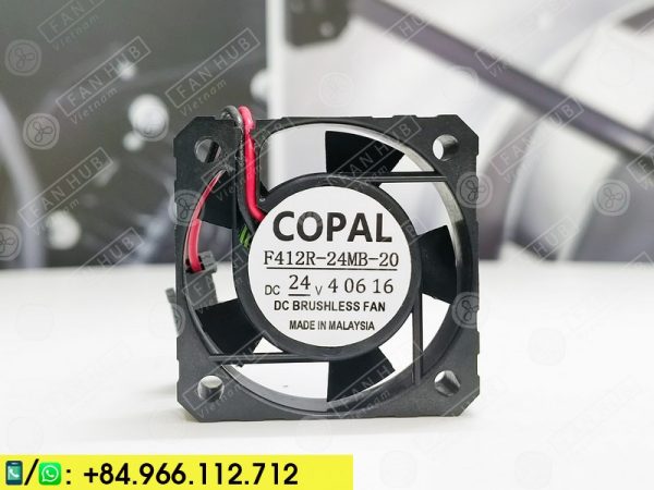 COPAL F412R-24MB-20 - Inverter Fan, 24VDC, 40x40x10mm