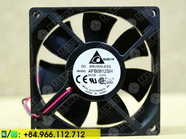 DELTA AFB0812SH - Inverter Fan, 12VDC, 80x80x25mm