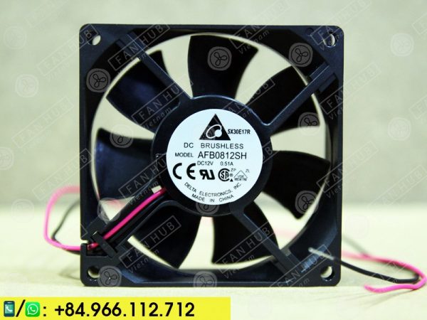 DELTA AFB0812SH - Inverter Fan, 12VDC, 80x80x25mm